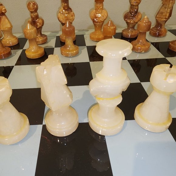 Vintage Stone Chess Set - Picture 16 of 16
